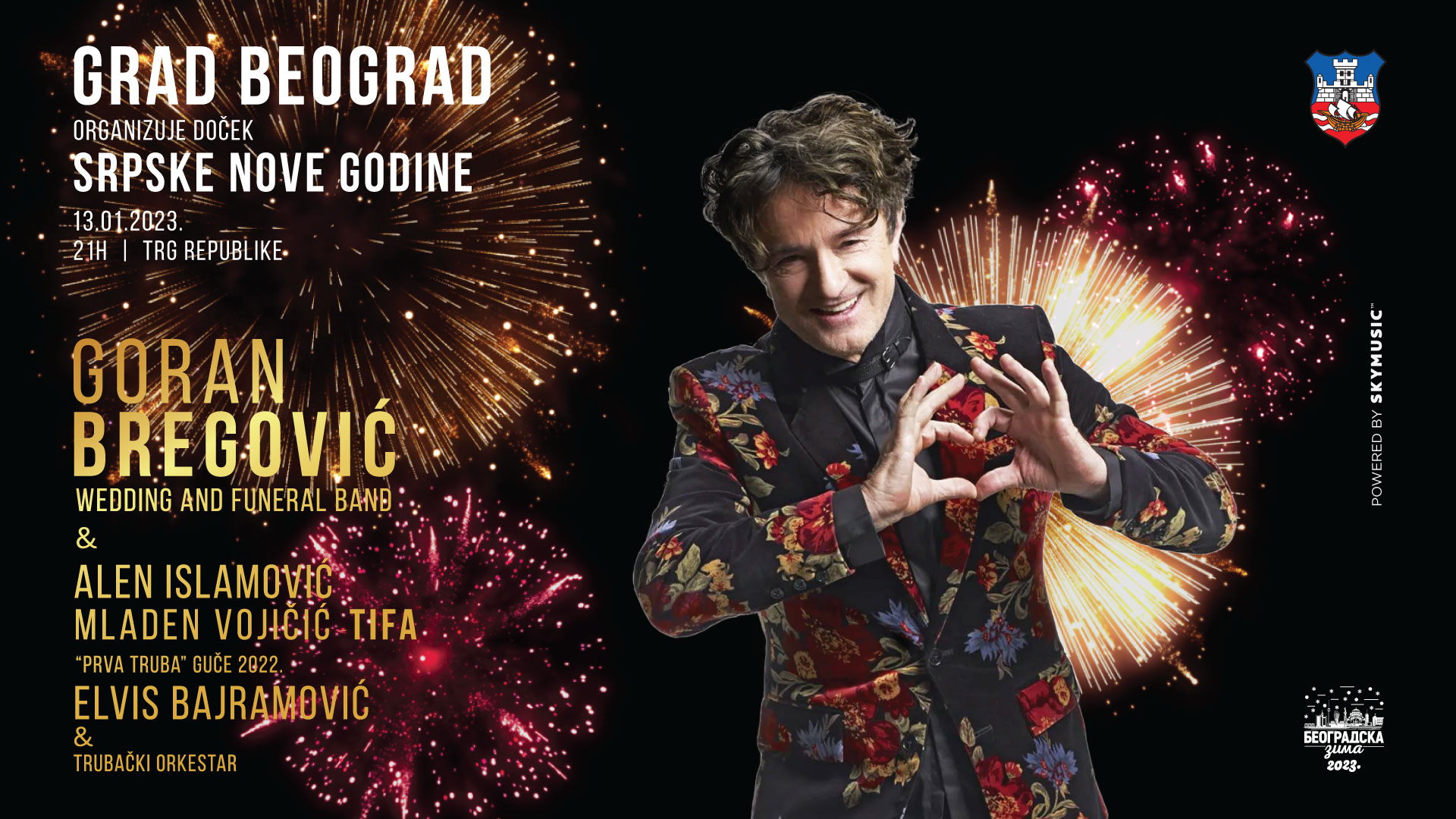 Srpska nova godina na Trgu republike Goran Bregović večeras dobija „pojačanje“ Grand Online