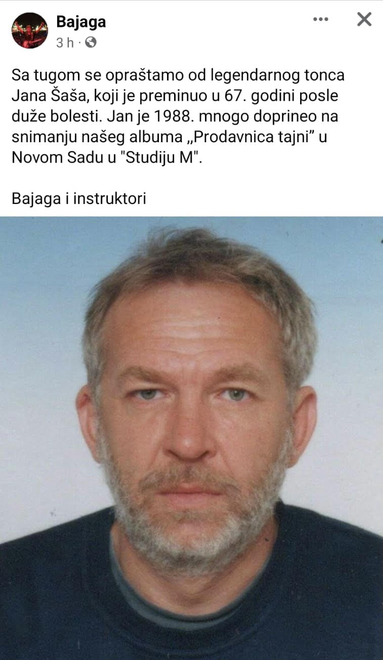 bajaga oprostio se