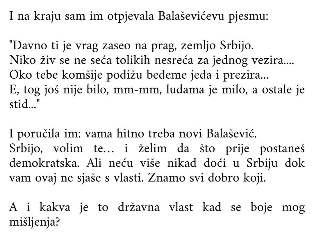 Oglasila se Severina, iznela sve detalje zadržavanja na granici: "Neću u Srbiju dok joj je diktator na vlasti" 12 Screenshot 20240826 181553 com.instagram.android edit 15488024564302