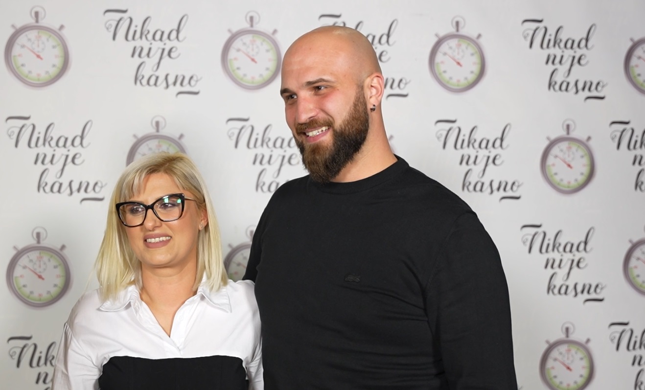 Milica Nikolić Vanilica sa suprugom