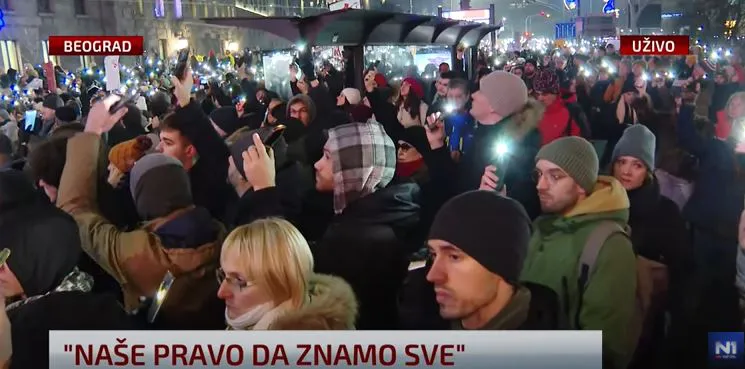 Protest ispred RTS-a, oglasila se Olivera Kovačević