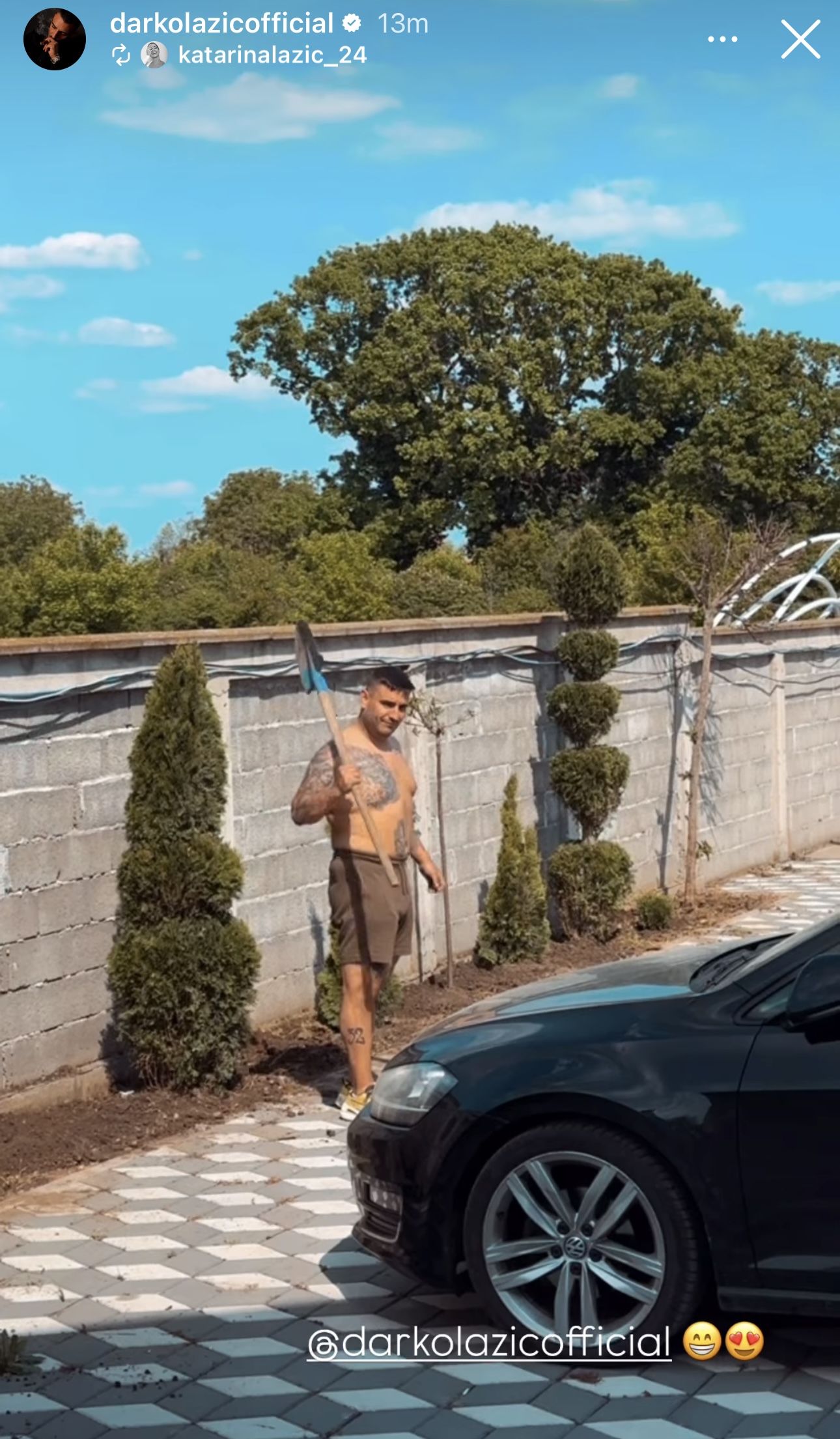 Supruga Darka Lazića pokazala kako pevač sređuje dvorište i uživa u porodičnom životu: "Moj izabrani baštovan" VIDEO 5 IMG 2696