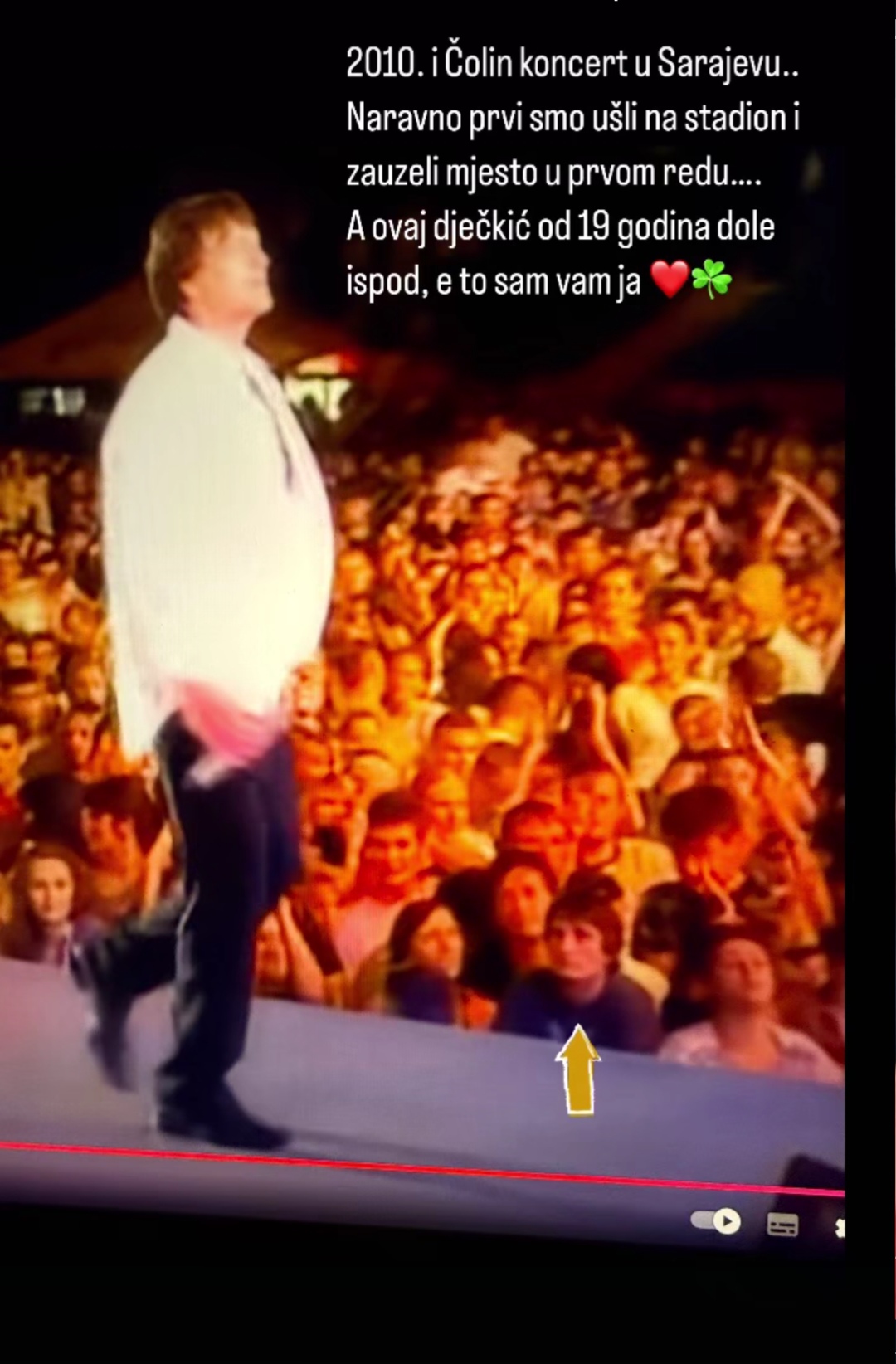 Mirza Selimović objavio sliku sa Zdravkom Čolićem, mreže gore: "Ovaj dečkić od 19 godina u prvom redu, to sam ja" FOTO 8 Mirza na Colinom koncertu