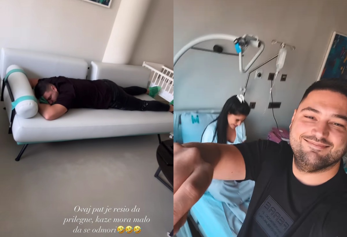 Žurka u apartmanu u porodilištu: Supruga Ljube Perućice spremna za porođaj (VIDEO) 2 PERUCICA