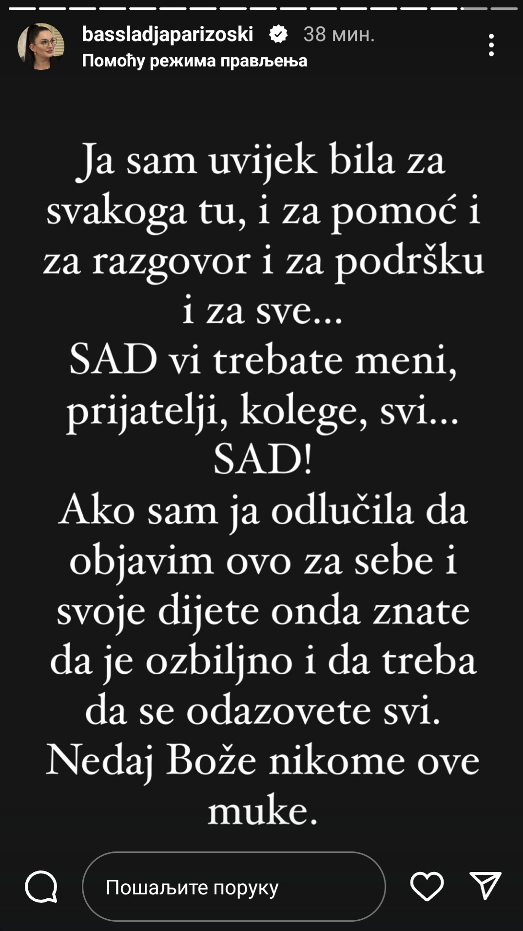 Ćerka pevačice iz "Zvezda Granda" teško povređena, majka se oglasila: "Ne daj Bože nikome ove muke" 9 Screenshot 20250512 163917 Instagram