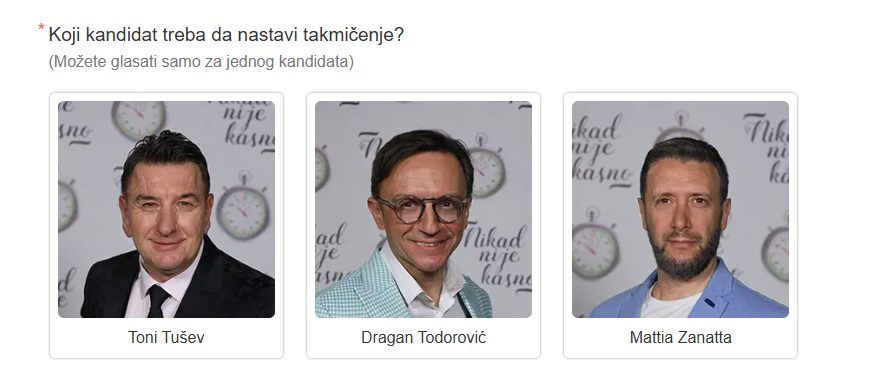 Biće ovo ljuta borba: Tri muškarca se bore za opstanak, kome dajete vaš glas? 7 glasanje nikad nije kasno 5.5
