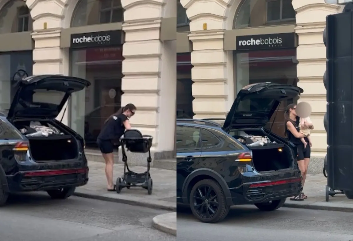 Snimili smo Rialdu u Beču sa ćerkicom: Vozi skupoceni automobil, obilazi butike i "fura" torbu od 30.000 evra VIDEO 5 Rialda karahasanovic 1