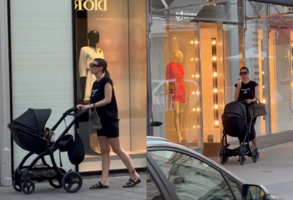 Snimili smo Rialdu u Beču sa ćerkicom: Vozi skupoceni automobil, obilazi butike i "fura" torbu od 30.000 evra VIDEO 6 Rialda karahasanovic 2