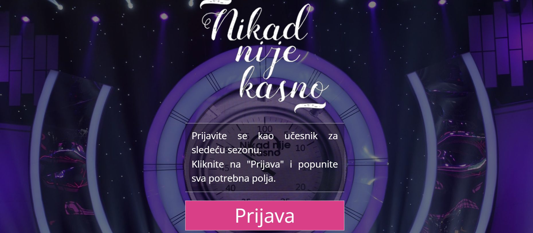 Sad je pravo vreme: Počele prijave za novu sezonu "Nikad nije kasno" 7 Screenshot 2025 06 13 105705