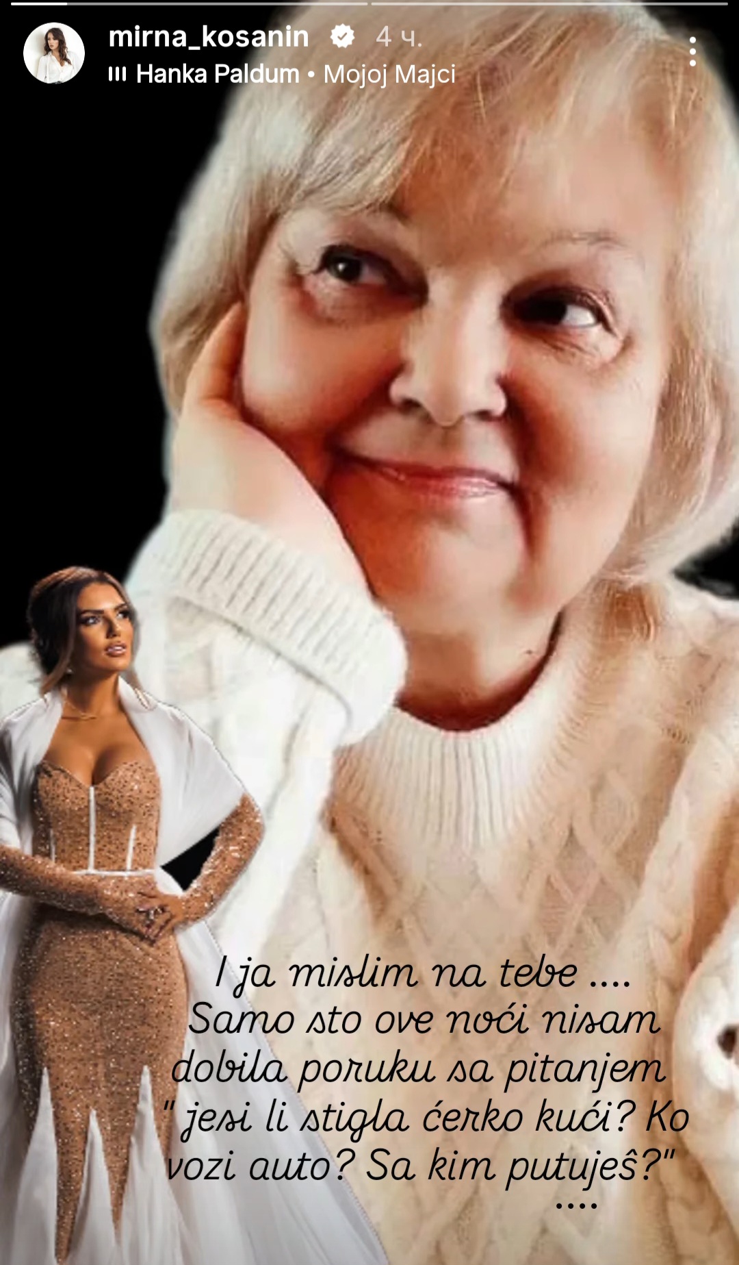 Bolne reči pevačice nakon smrti majke, pesma Hanke Paldum je slomila na komade 7 Screenshot 20250617 071215 Instagram