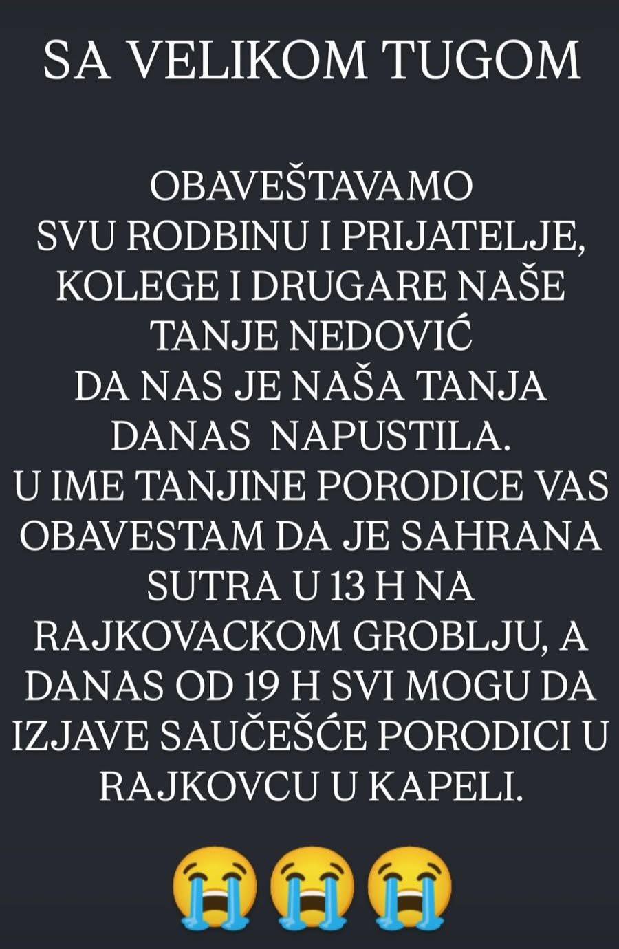 Preminula popularna pevačica: Iza sebe ostavila ćerku, porodica i prijatelji neutešni 6 525299754 23961193033564166 252652840252677079 n