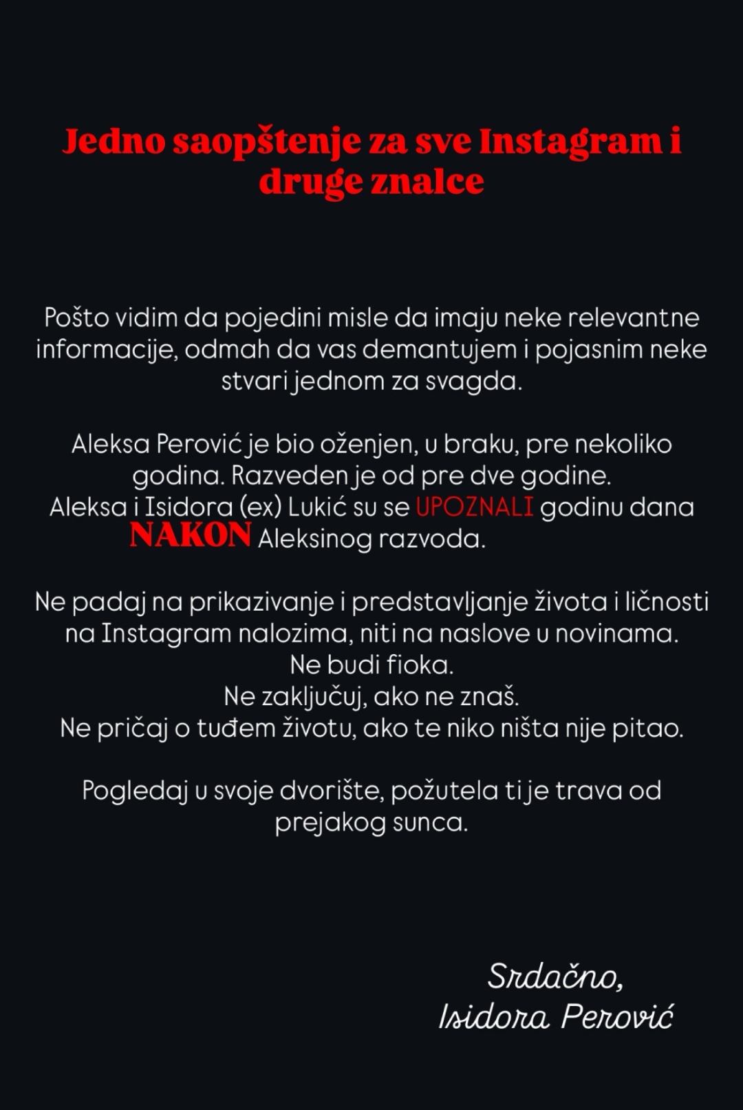 Aleksa Perovic zena 1
