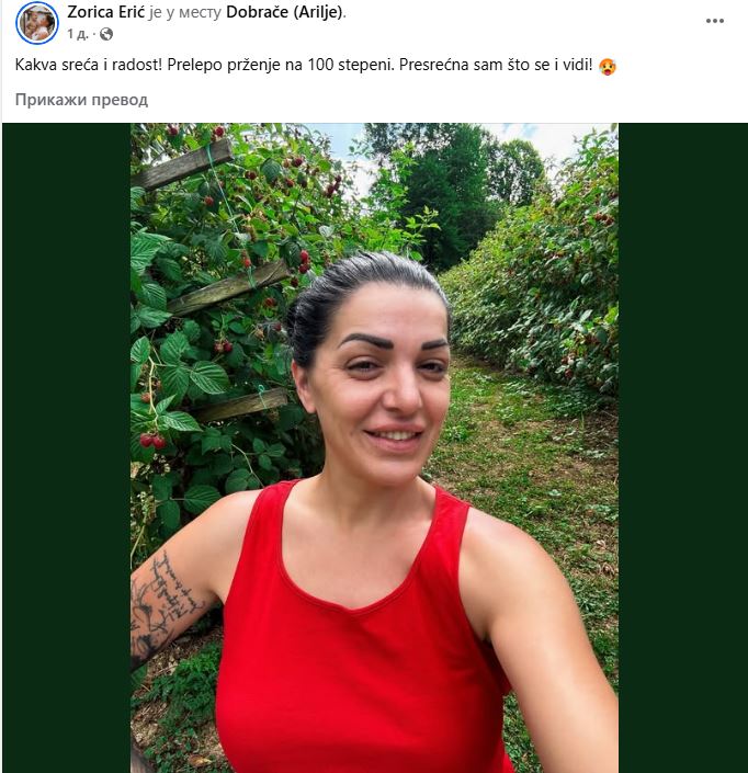 Ne stidi se sela, pevačica bere maline na skoro 40 stepeni: "Presrećna sam" FOTO 7 Capture 7