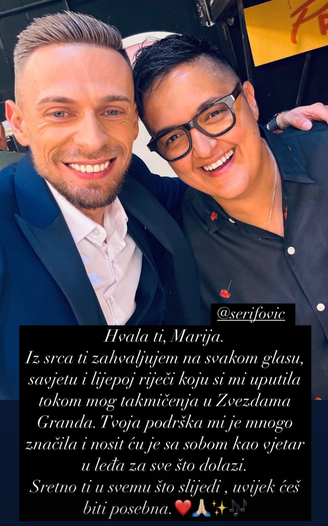 Đula Drini i Aladin Pehić uputili dirljivu poruku Mariji Šerifović 7 Screenshot 20250707 191022 Instagram