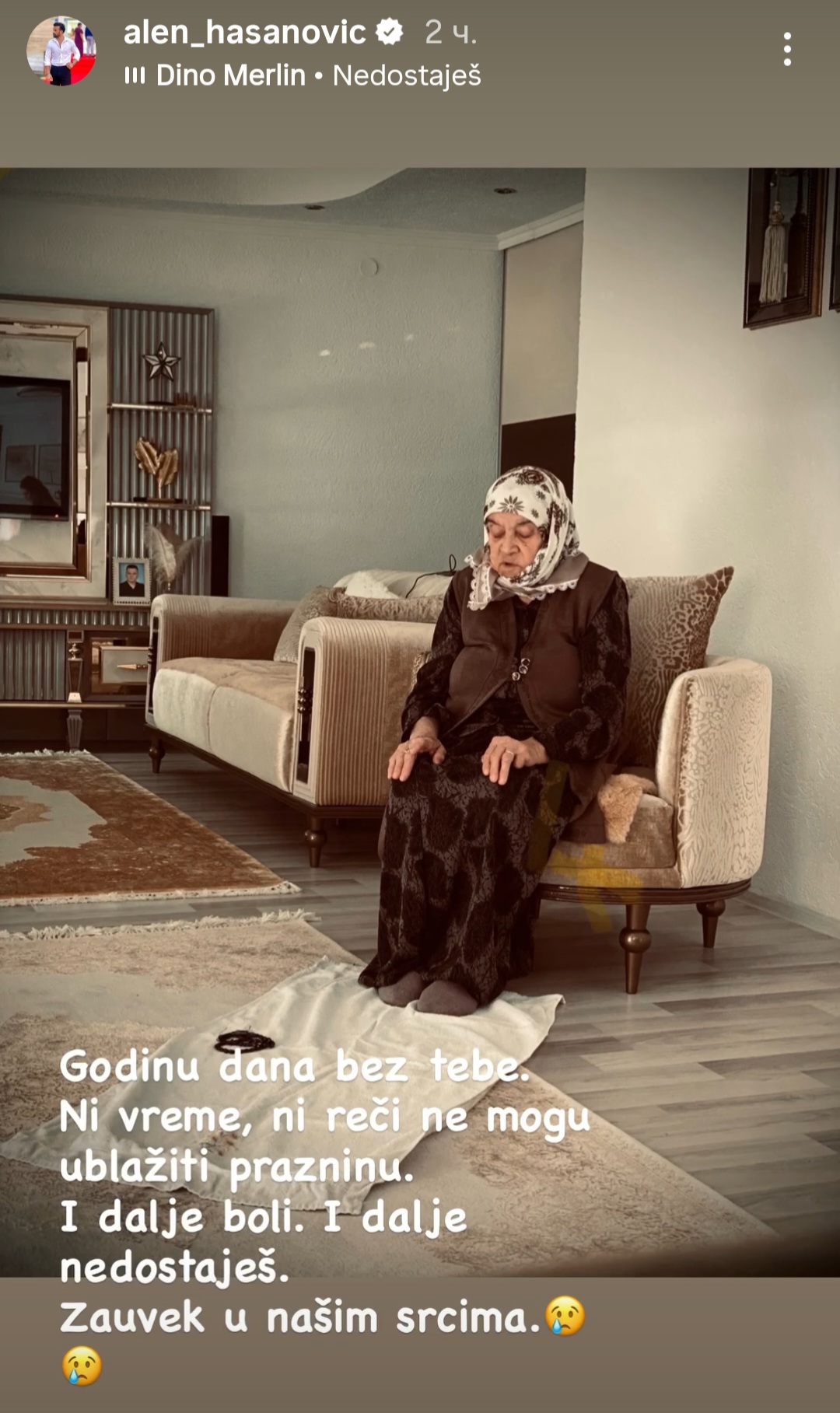 potresna poruka zvezde granda