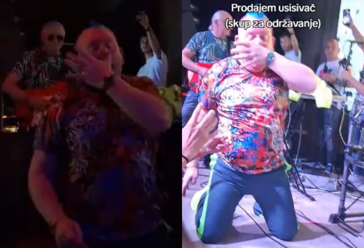 Folker šokirao ponašanjem na nastupu: Kleči i udara se po nosu nasred bine VIDEO 7 dj krmak