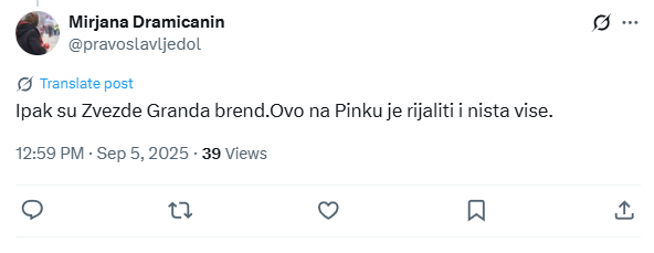 Tviter gori zbog Zvezda Granda,"oduvale" konkurenciju, a nisu ni počele 12 Tvit 4