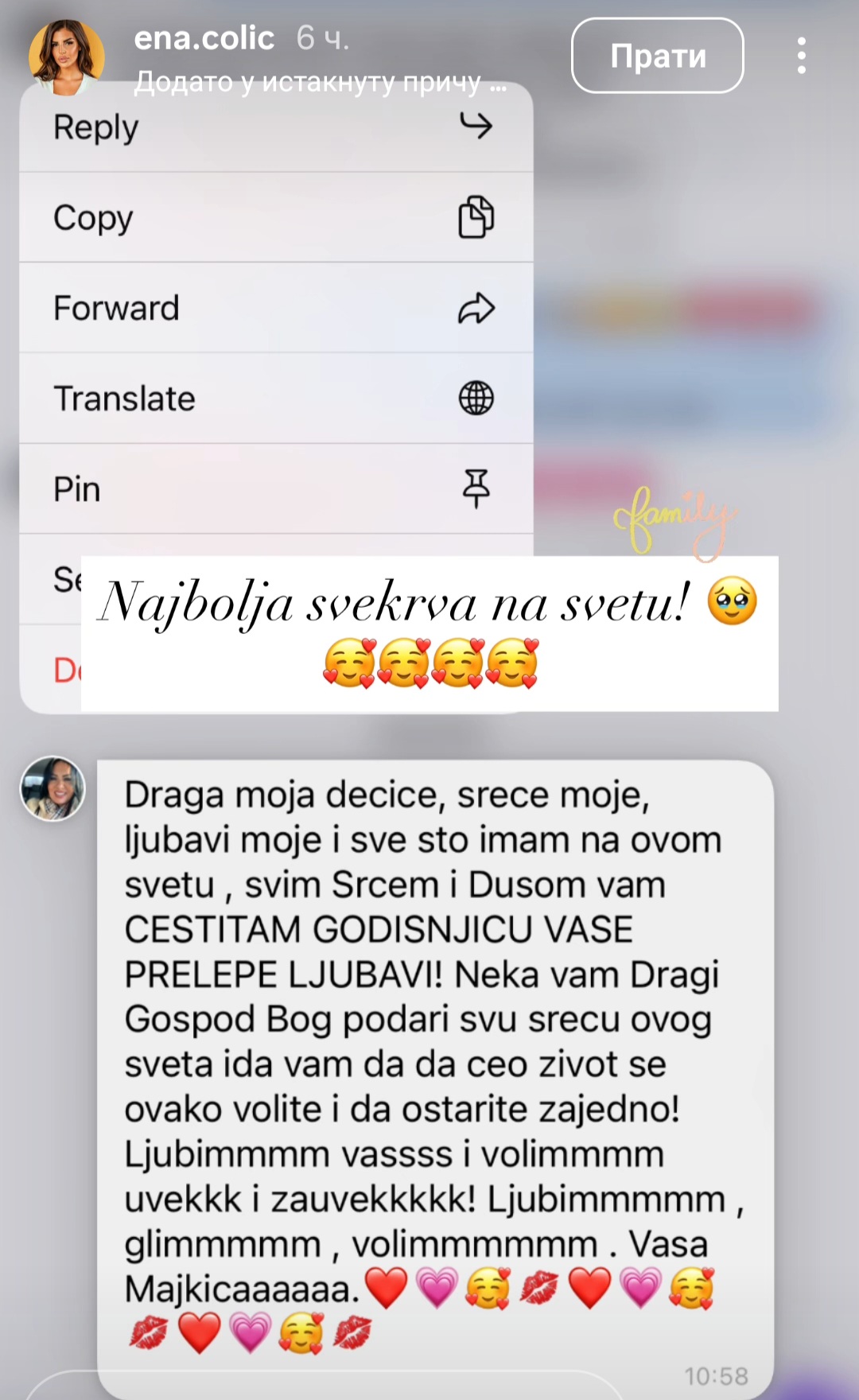 "Najbolja svekrva na svetu" Zlata Petrović puna ponosa, procurela privatna prepiska: "Draga moja dečice..." FOTO 7 Jovan Pejic 1