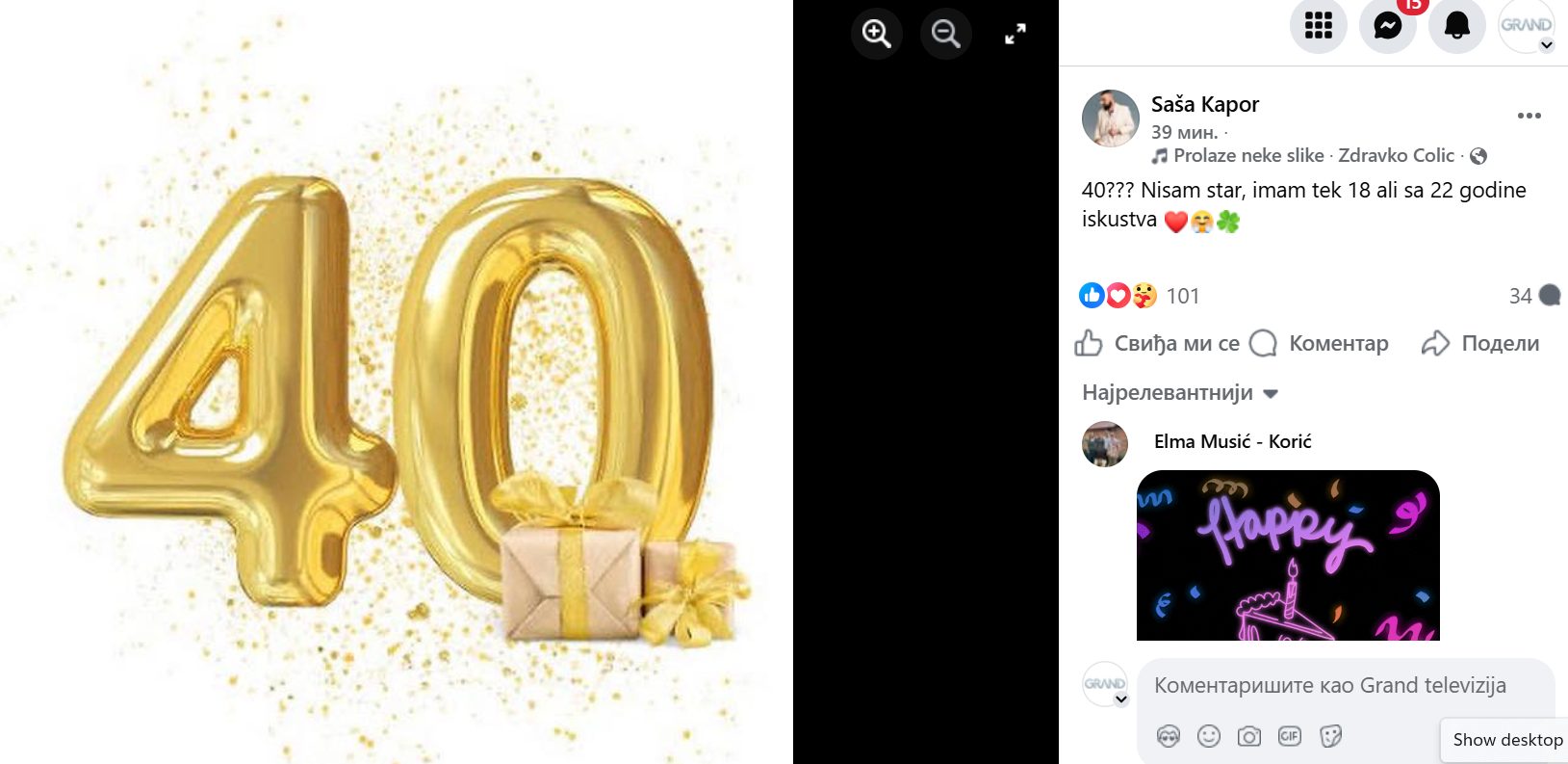 "Nisam star, to je iskustvo": Trljaćete oči kad vidite koliko Saša Kapor ima godina 6 Screenshot 2025 10 16 092250
