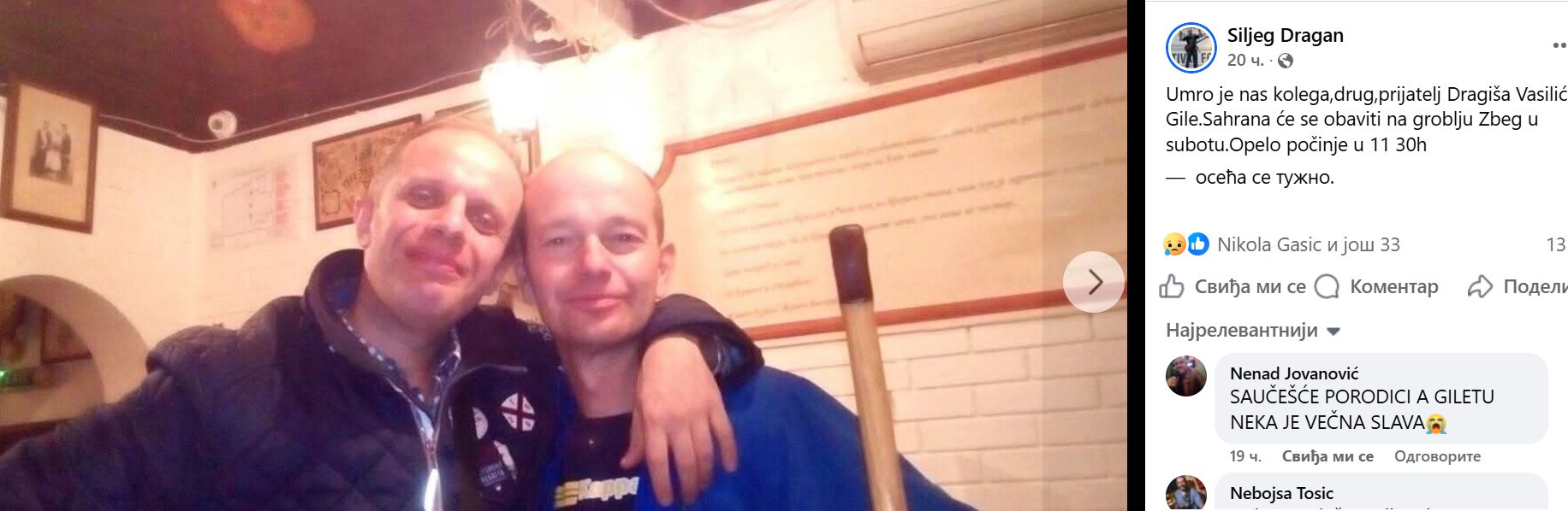 Preminuo muzičar Dragiša Vasilić Gile, Nikola Rokvić slomljen: "Hvala za svaku notu i drugarstvo" 8 dragisa vasilic gile preminuo