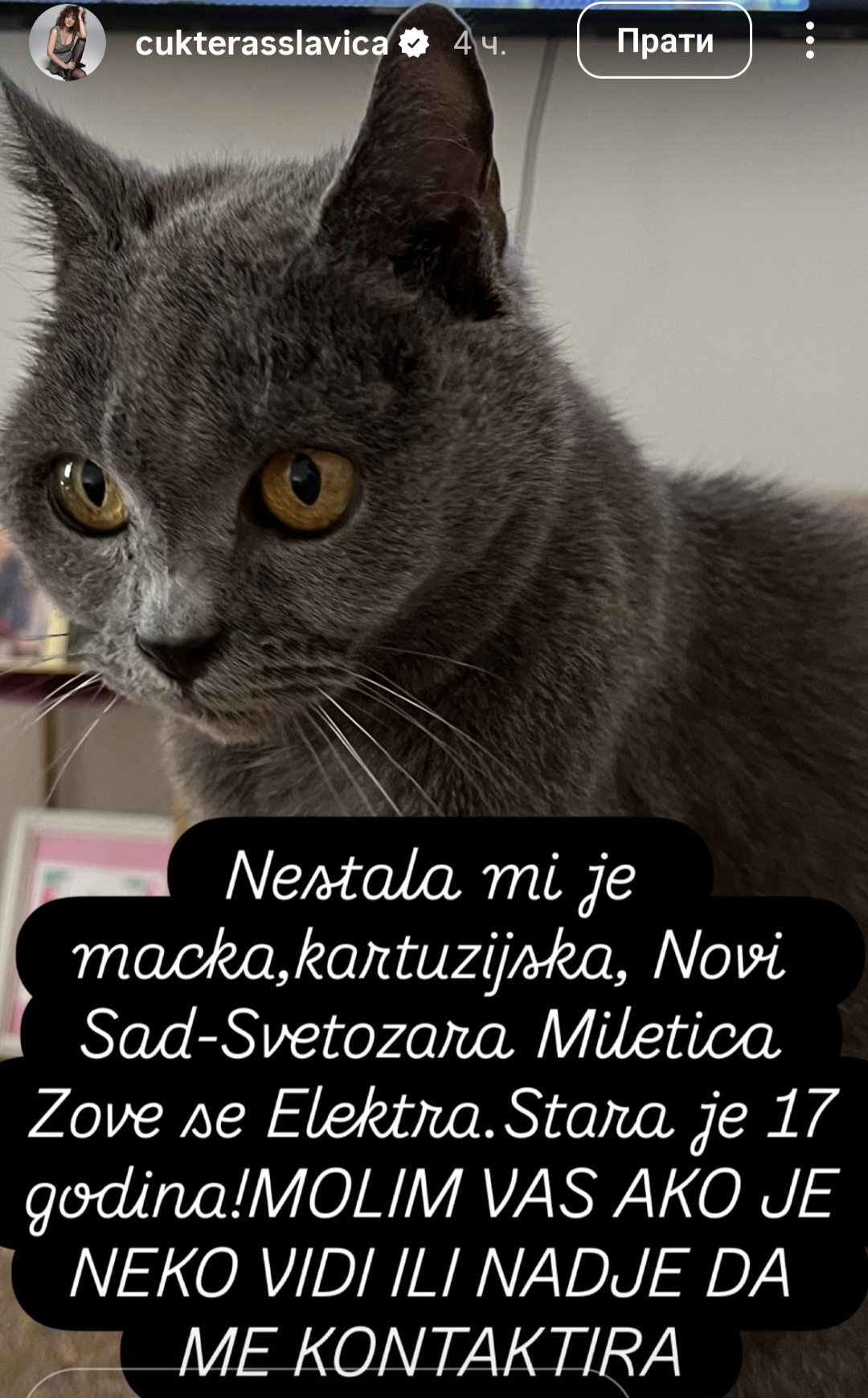 Slavica Ćukteraš preživela dramu jutros: "Sad se smejem, a do sad sam plakala" 8 Screenshot 20251021 113158 Instagram