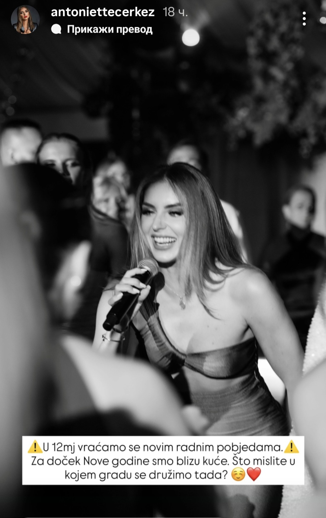 Porodila se pre nepunih mesec dana, a već se vraća na scenu: Antonija Čerkez otkrila kad je zakazala prvu svirku 8 Screenshot 20251021 120948 Instagram