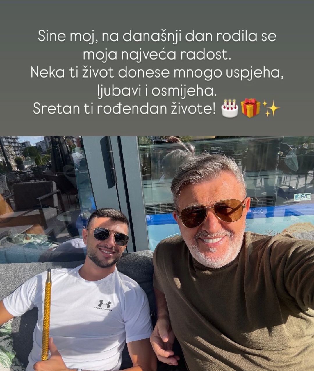 Serif Konjevic sa sinom