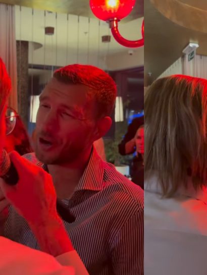 Edin Džeko se veseli uz pobednika "Zvezda Granda": Pevač mu zapevao hit Šabana Šaulića, fudbaler van sebe (VIDEO) 18 edin dzeko