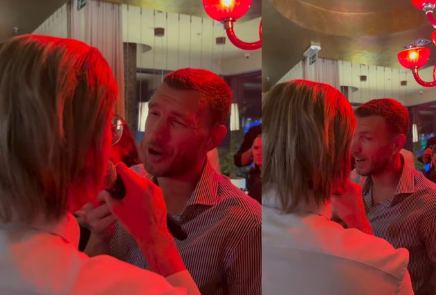 Edin Džeko se veseli uz pobednika "Zvezda Granda": Pevač mu zapevao hit Šabana Šaulića, fudbaler van sebe (VIDEO) 8 edin dzeko