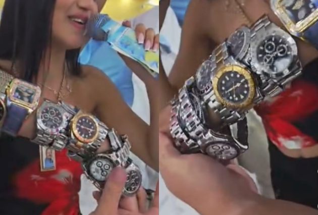 Estrada ovo još nije videla: Pevačicu zbog jedne pesme okitili sa 20 satova VIDEO 3 pevacicu okitili satovima