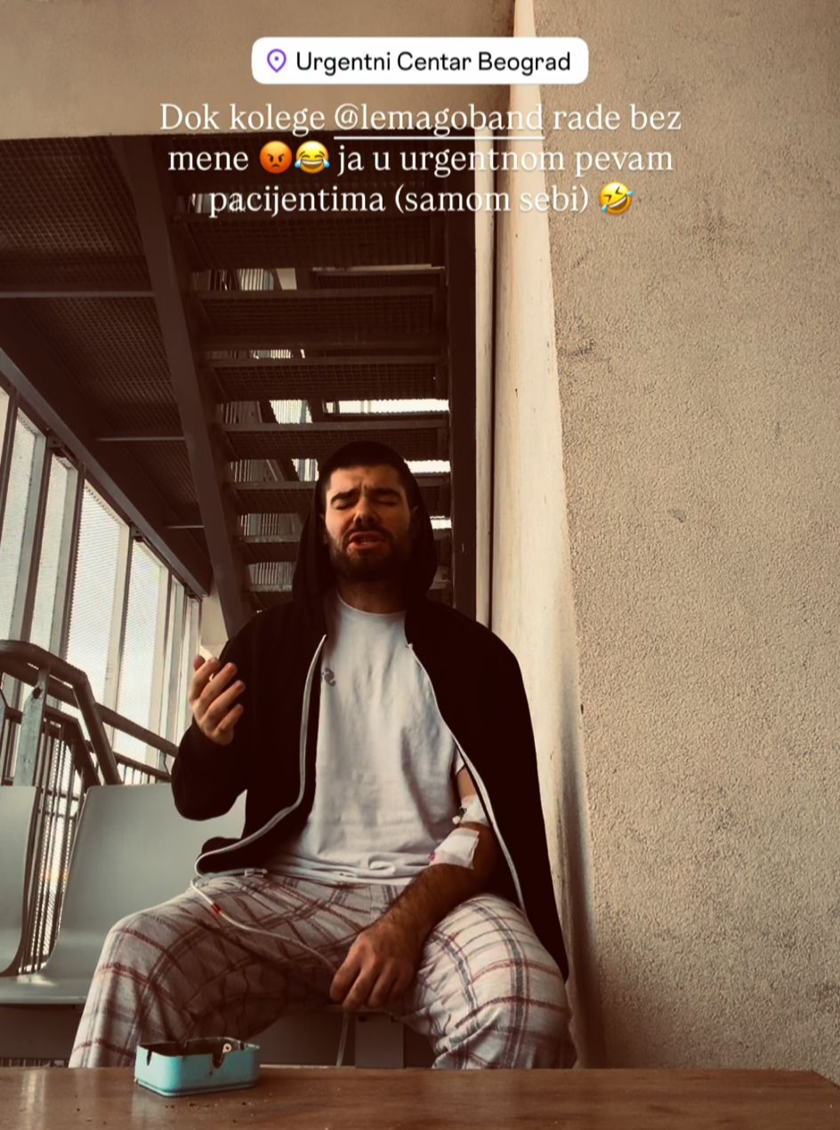 Frontmen "Le mago" benda Nikola Milenković hitno hospitalizovan nakon jakih bolova u stomaku tokom nastupa 5 Nikola Milenkovic 2