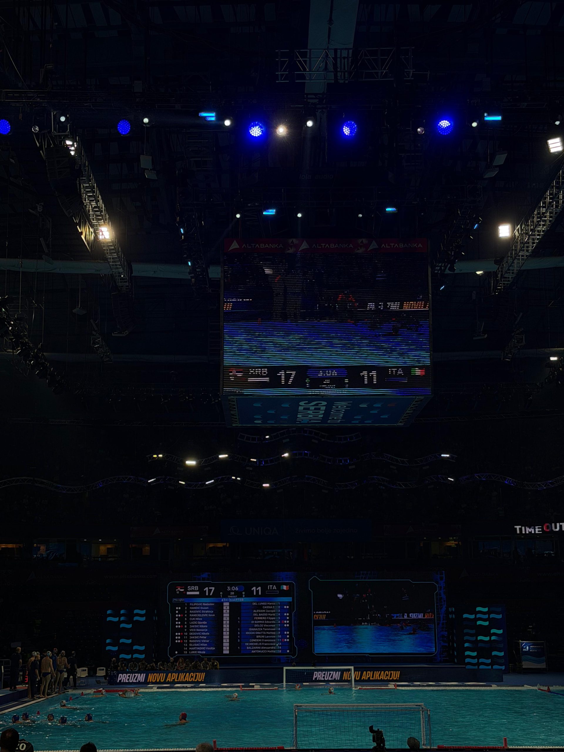 vaterpolo srbija večeras