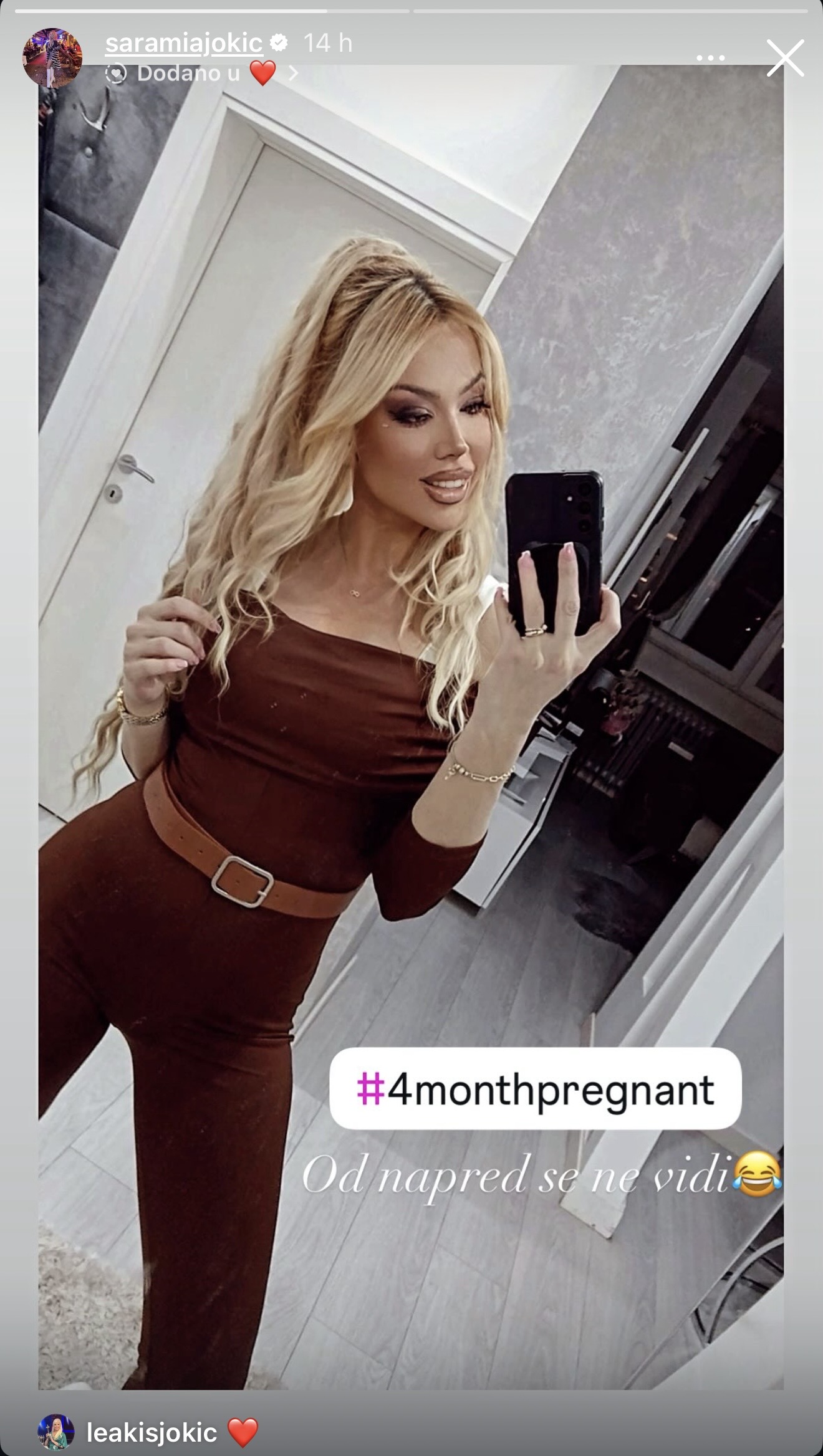 Ćerka Lee Kiš otkrila koji je mesec trudnoće, pa pokazala stomak FOTO 6 IMG 0403