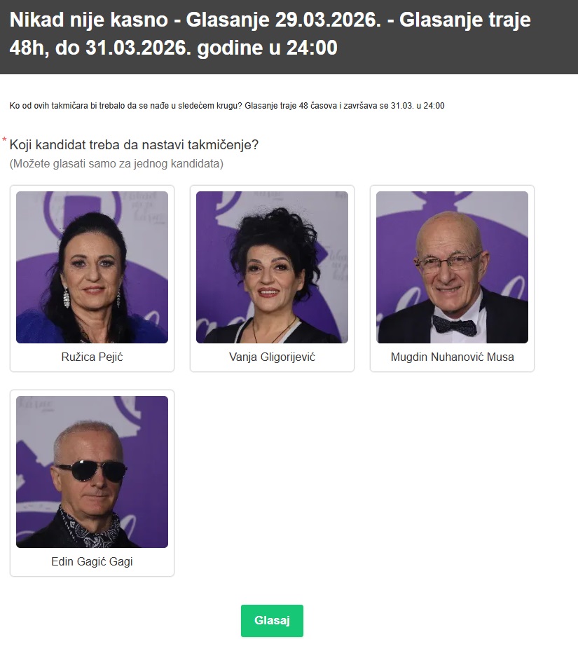 glasanje 1