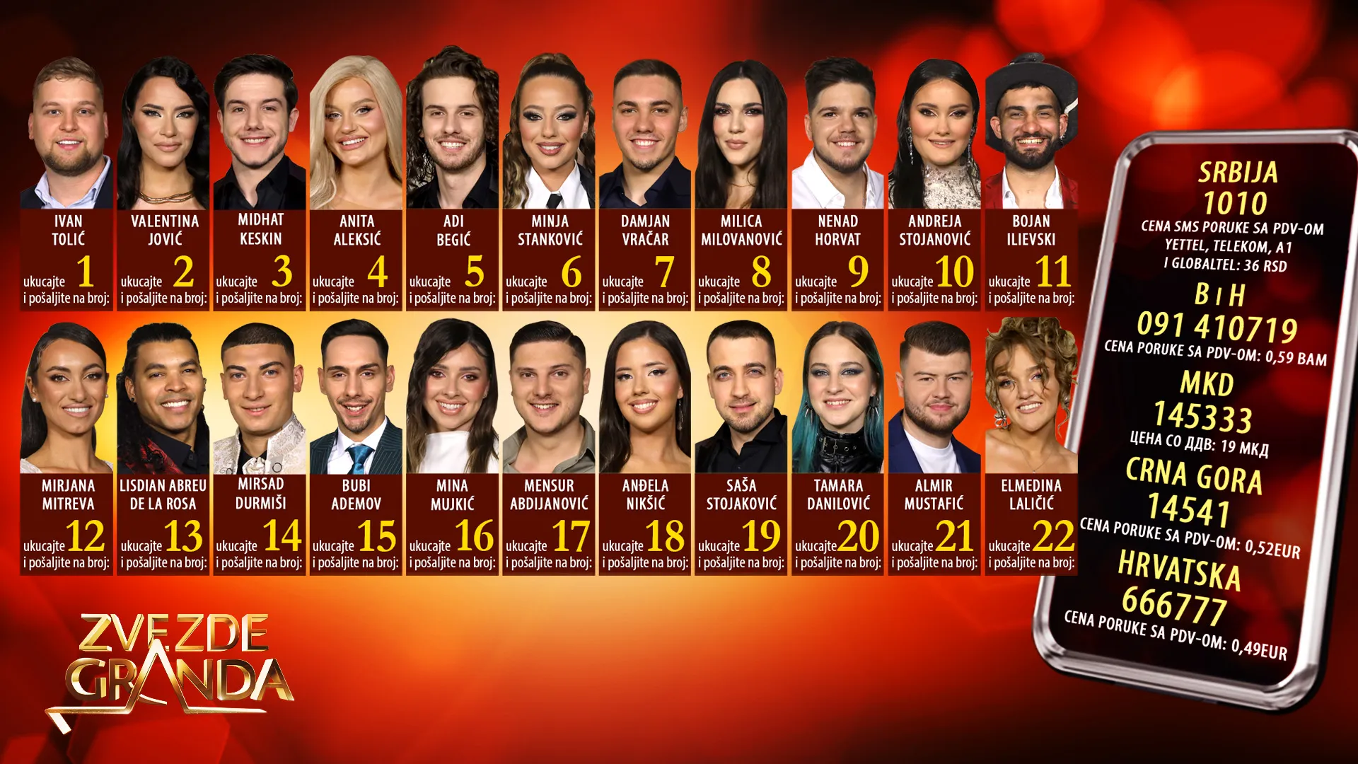 Evo kako da podržite svog favorita u finalu "Zvezda Granda" iz zemlje regiona iz koje glasate 6 ZG2026 finalisti 1920x1080 SA TELEFONOM ok3