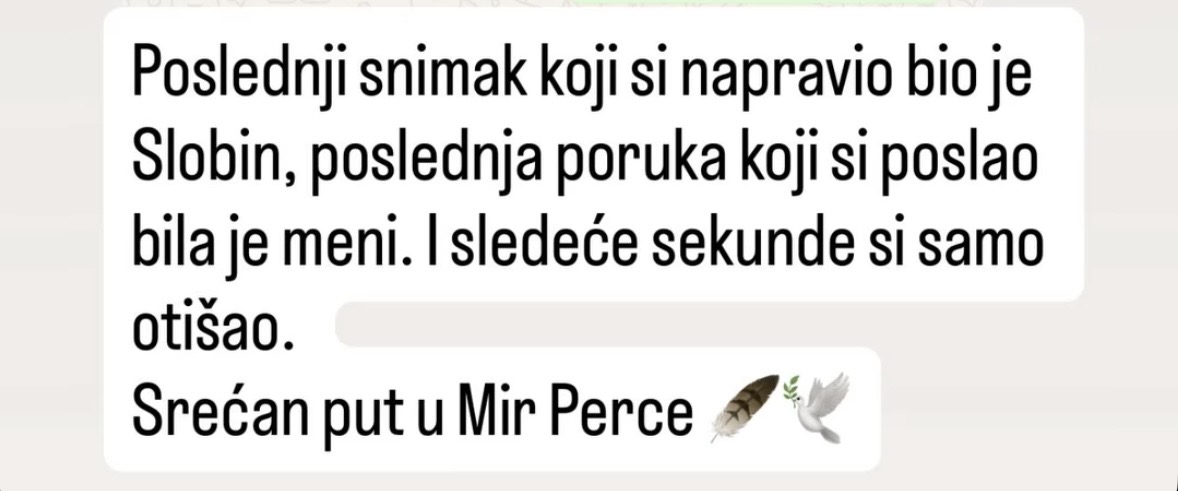 marko pantic poslednja poruka