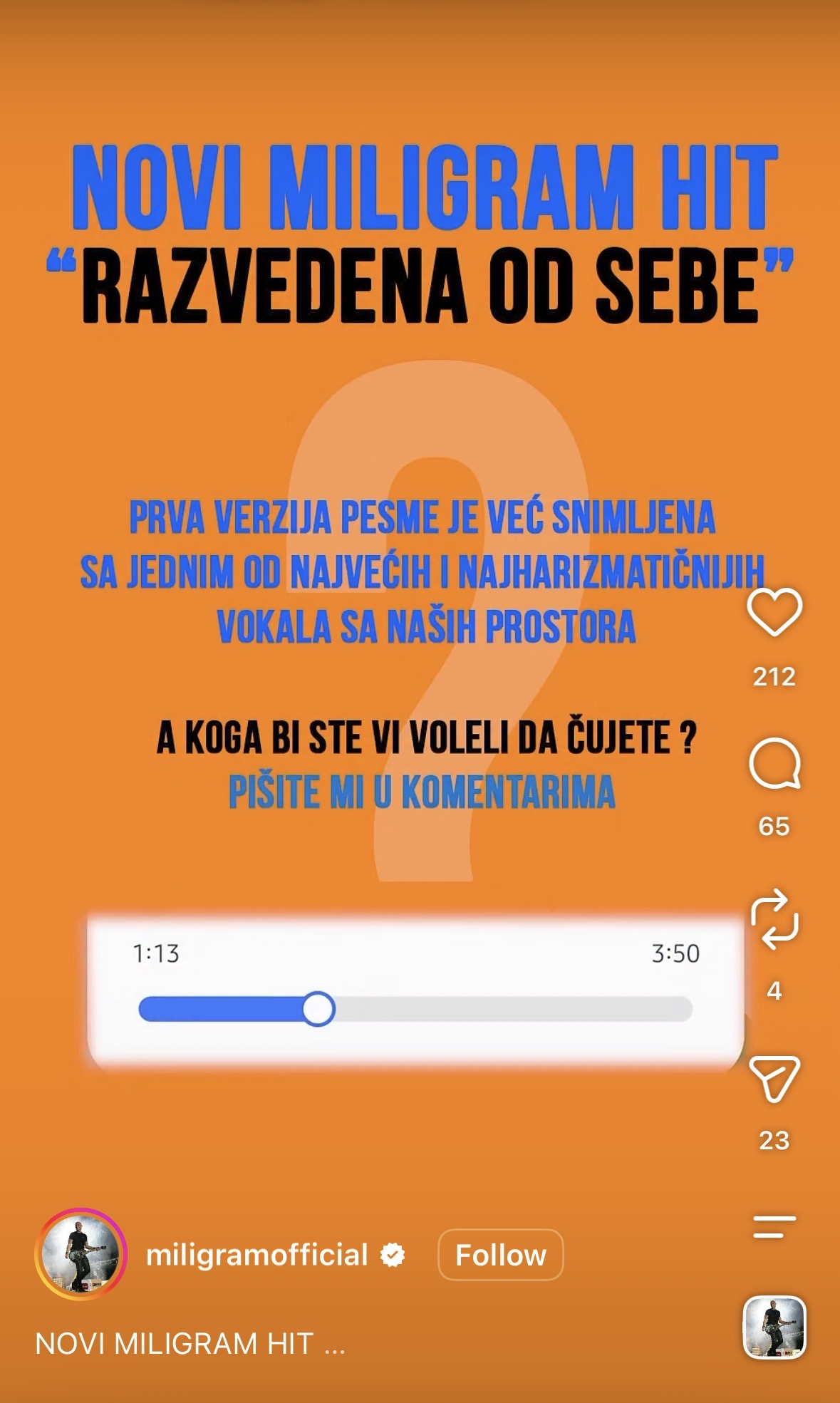 Mili pitao publiku ko treba da otpeva njegovu novu pesmu: Jedno ime se najviše puta ponovilo 6 IMG 5076
