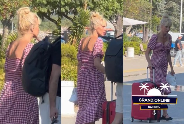 Kraj odmora za Ivu Štrljić: Sa koferima napustila Tivat, paparazzo zabeležio trenutak (VIDEO) 13 Iva Strljic1