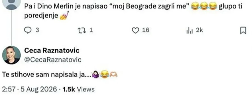 Ceca nakon 35 godina otkrila tajnu najvećeg Merlinovog hita: "Te stihove sam napisala ja!" 6 Screenshot 2026 08 05 230749