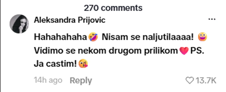 Priju nisu pustili u restoran na Hvaru: Hostesa viralnim snimkom otkrila razloge, pevačica joj odmah uzvratila: "Nisam se naljutila" (VIDEO) 8 Screenshot 2026 08 10 130004